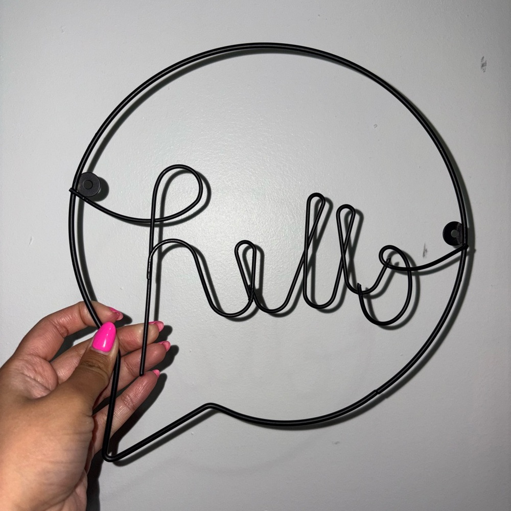 SHEIN “Hello” Wall Decor
